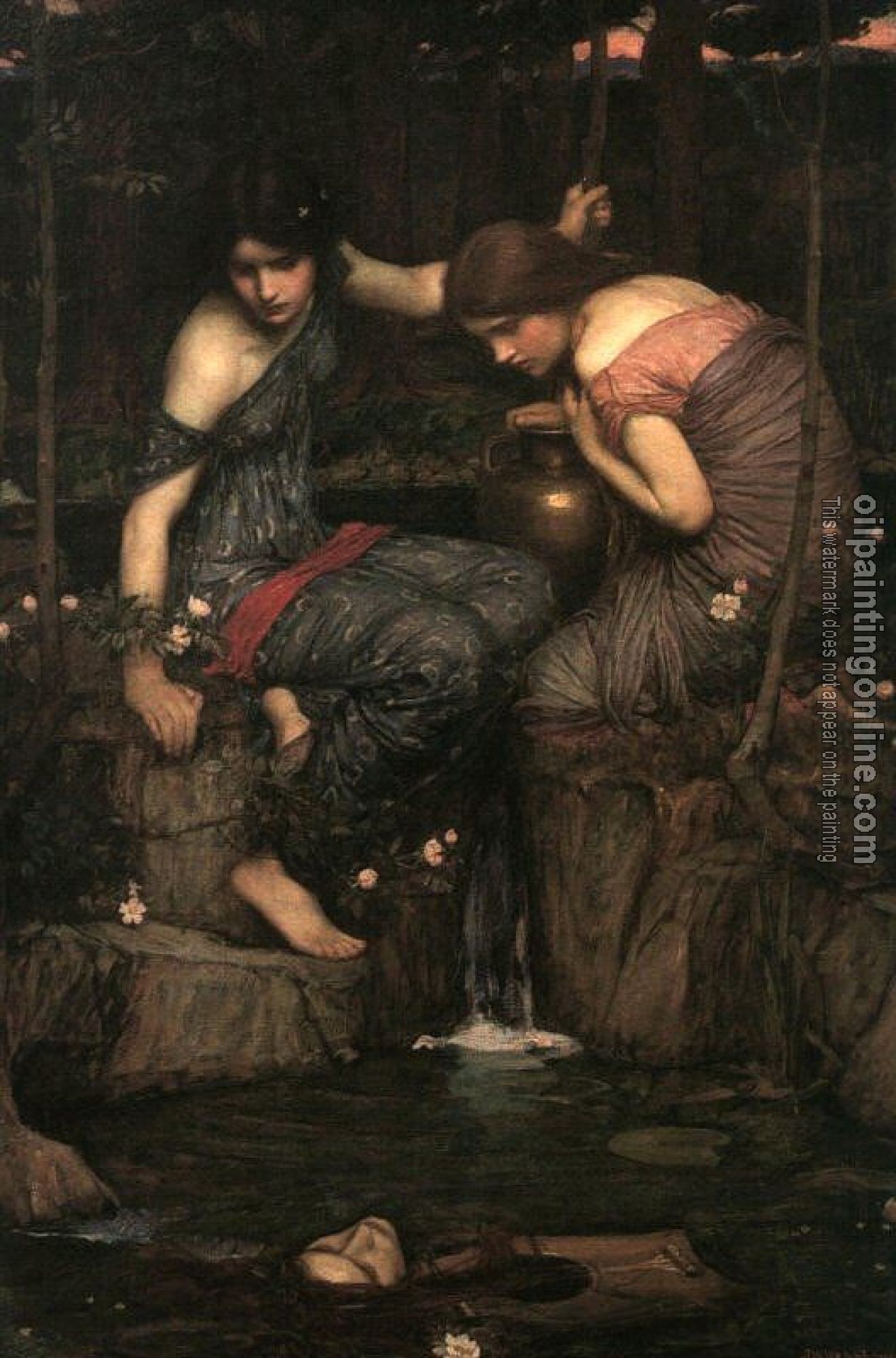 Waterhouse, John William - Nymphs finding the Head of Orpheus